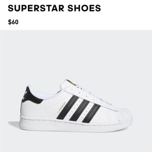 NWT adidas Superstar kids shoes size 10 - still in box!